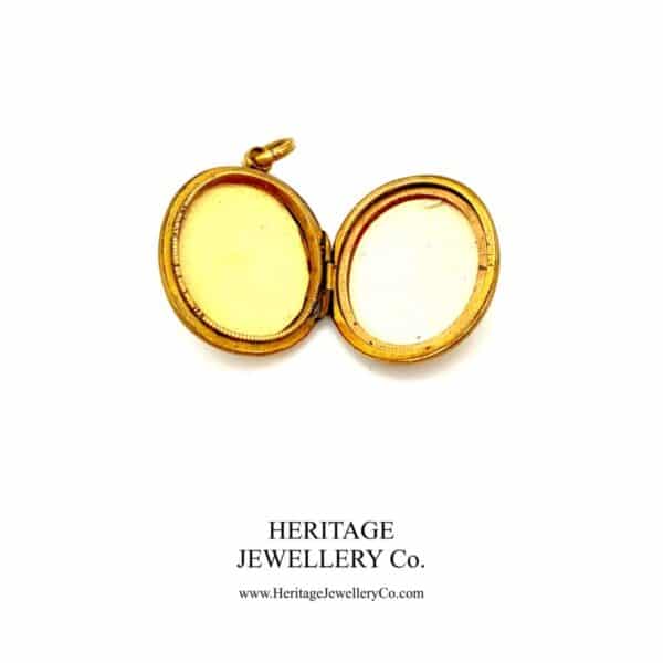 Antique Gold and Enamel Locket - Image 4