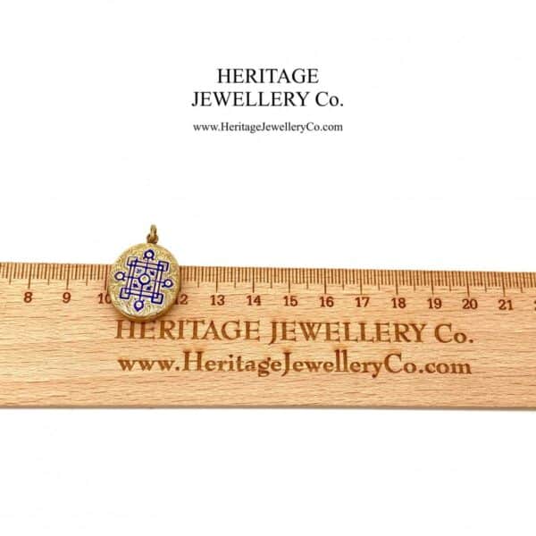 Antique Gold and Enamel Locket locket Antique Jewellery 9