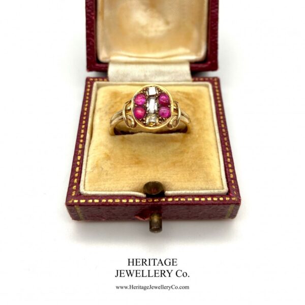 Georgian Ruby & Diamond Ring (c. 1714-1830) Antique Antique Jewellery 7