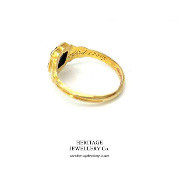 Rare Antique William IV Bloodstone Signet Ring (c. 1837) - Image 4
