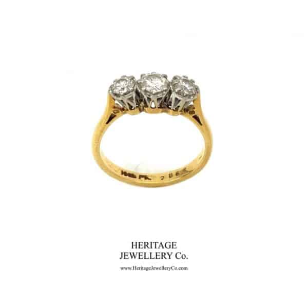 Vintage 3-Stone Diamond Ring - Image 9