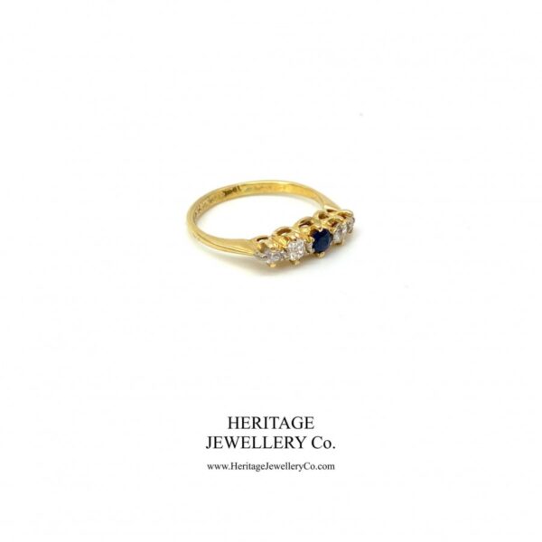 Antique Sapphire and Diamond Ring - Image 5
