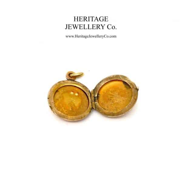 Antique Victorian Garnet, Pearl and Rose Gold Locket - Image 3