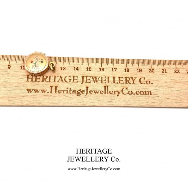 Antique Victorian Garnet, Pearl and Rose Gold Locket - Image 6
