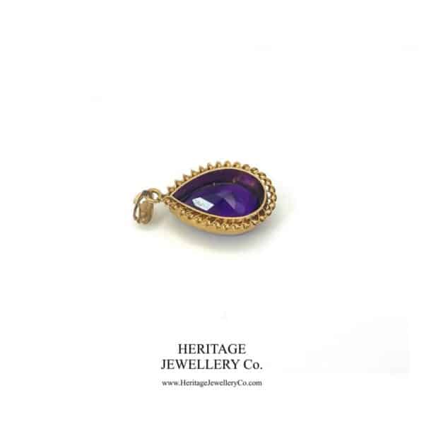 Amethyst Pear Drop Pendant Necklace - Image 4
