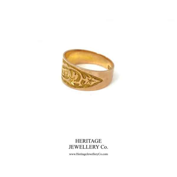 Antique Gold Mizpah Ring (c. 1918) - Image 4
