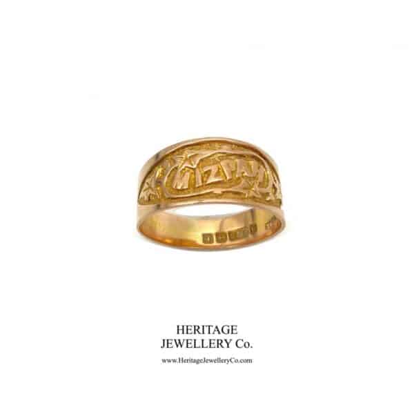 Antique Gold Mizpah Ring (c. 1918) - Image 5