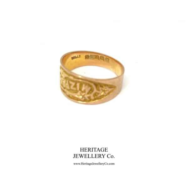 Antique Gold Mizpah Ring (c. 1918) - Image 7