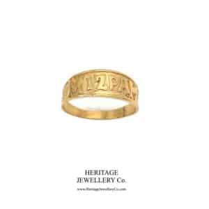 Antique Gold Mizpah Ring (c. 1927) Antique Miscellaneous
