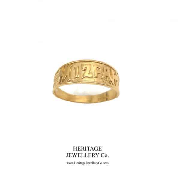 Antique Gold Mizpah Ring (c. 1927)