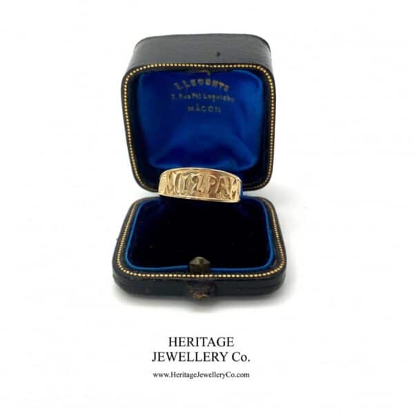 Antique Gold Mizpah Ring (c. 1927) Antique Miscellaneous 9