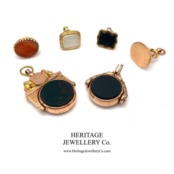 Antique Crystal-set Fob Seal - Image 8