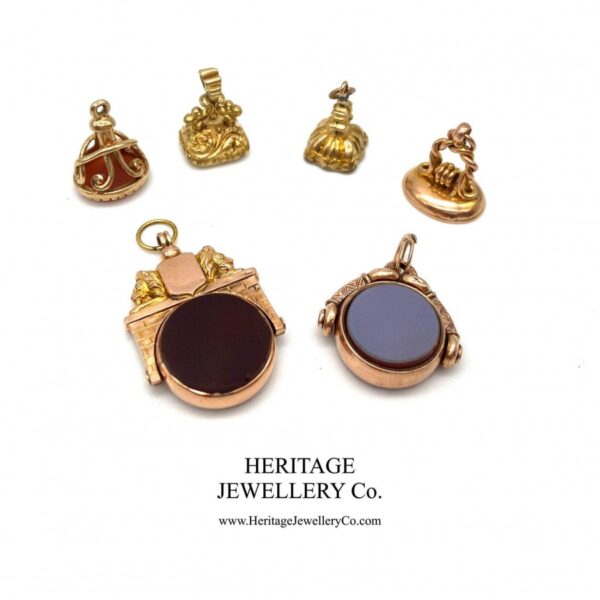 Victorian Gold Spinning Seal Fob (c. 1855) - Image 7