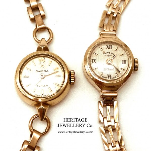 Vintage 9ct Gold Watch by Omega - Image 5