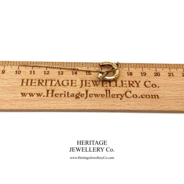 Antique Horseshoe & Crop Pin - Image 6