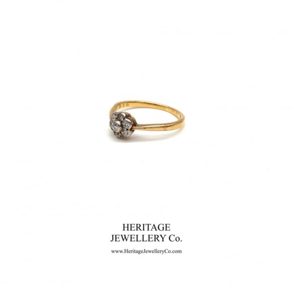 Antique Diamond Daisy Cluster Ring - Image 3