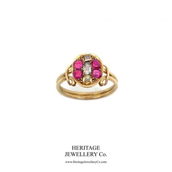 Georgian Ruby & Diamond Ring (c. 1714-1830)