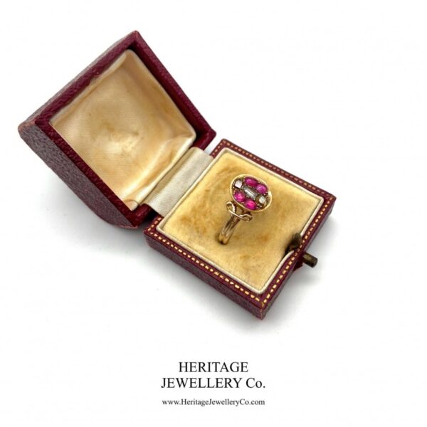 Georgian Ruby & Diamond Ring (c. 1714-1830) Antique Antique Jewellery 9