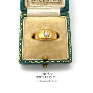Antique Gold & Diamond Gypsy Ring Antique Antique Jewellery