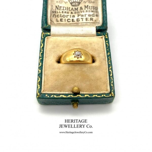 Antique Gold & Diamond Gypsy Ring Antique Antique Jewellery 12