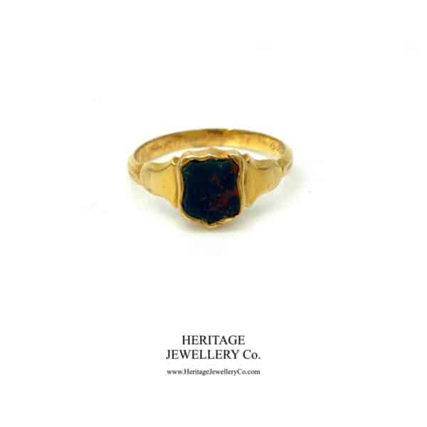 Rare Antique William IV Bloodstone Signet Ring (c. 1837) - Image 8