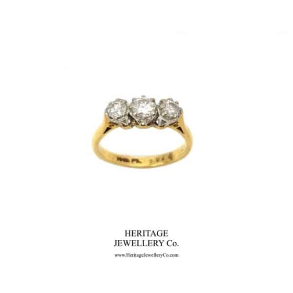 Vintage 3-Stone Diamond Ring