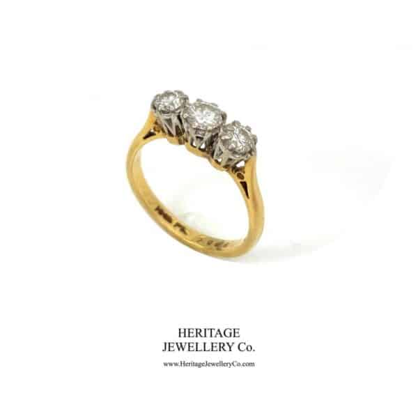 Vintage 3-Stone Diamond Ring - Image 8
