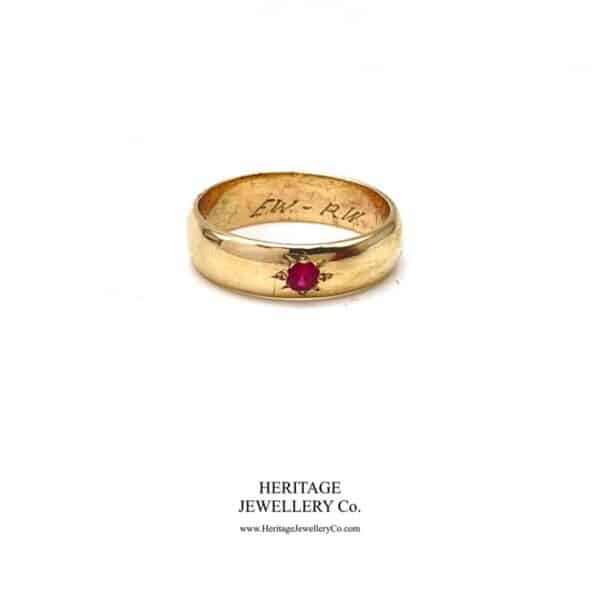Vintage Gold and Ruby Ring ring Antique Jewellery 8