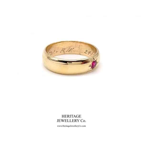 Vintage Gold and Ruby Ring - Image 7