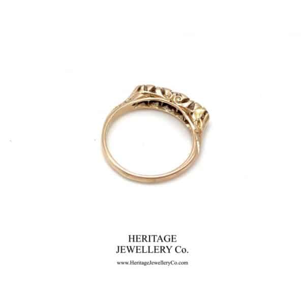 Edwardian Carved 5-Stone Diamond Ring (c.0.66 TCW) - Image 7