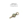 Gold-cased and Turquoise Fob Watch Key Pendant (9ct) - Image 2