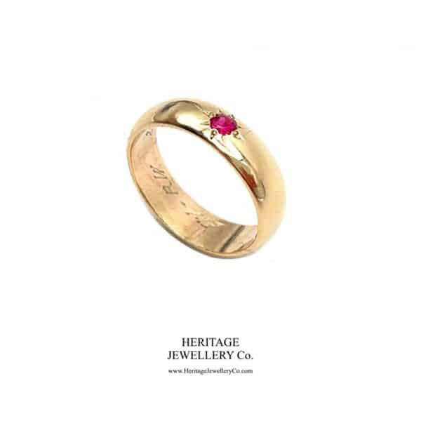 Vintage Gold and Ruby Ring ring Antique Jewellery 4