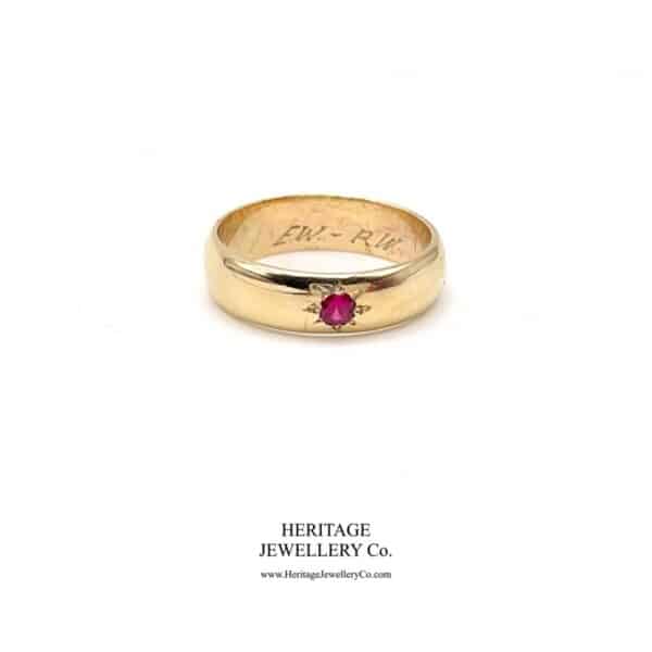 Vintage Gold and Ruby Ring - Image 9