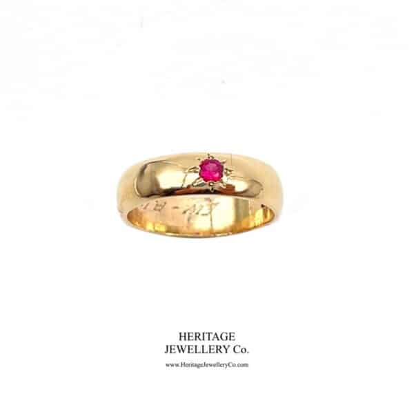 Vintage Gold and Ruby Ring ring Antique Jewellery 10