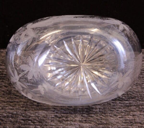 Antique Victorian Etched Glass Decanter Sold - Image 8