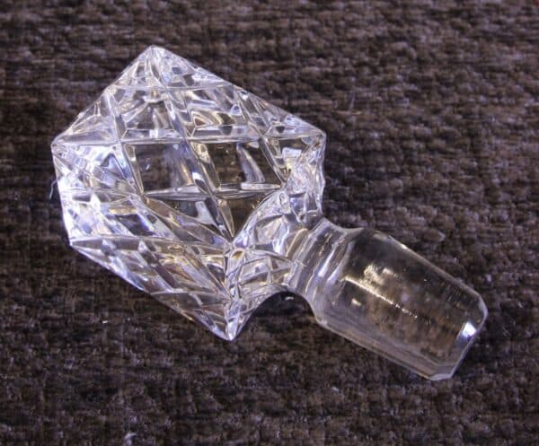 Cut Glass Square Decanter - Image 5