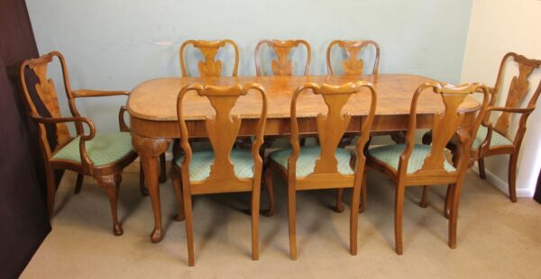 Set of Eight Queen Anne Style Walnut Dining Chairs. Sold Antique Antique Chairs 17
