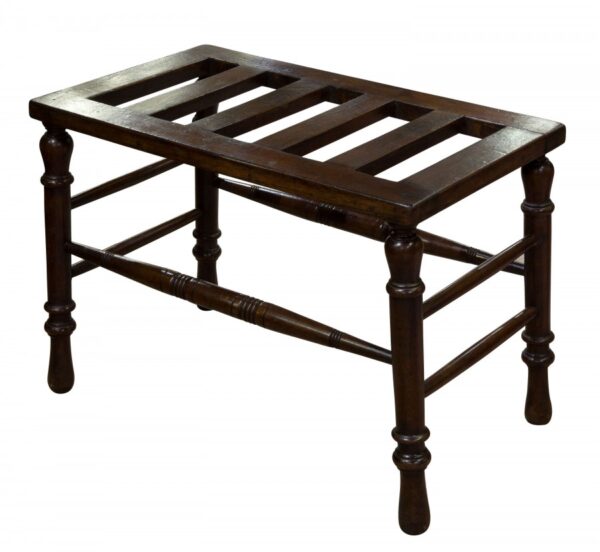 19thCentury mahogany luggage stand