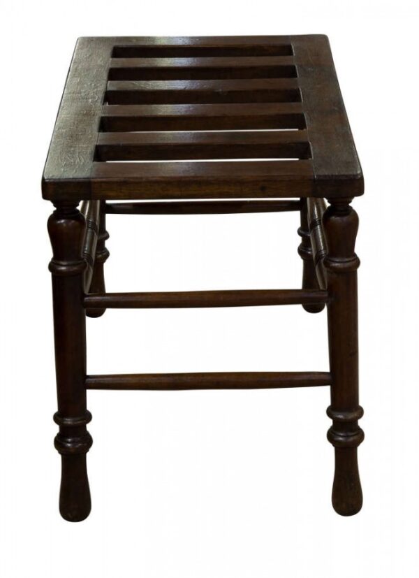 19thCentury mahogany luggage stand - Image 6