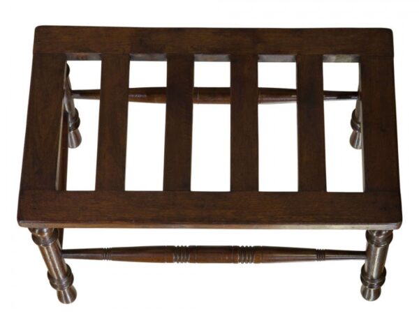 19thCentury mahogany luggage stand - Image 4