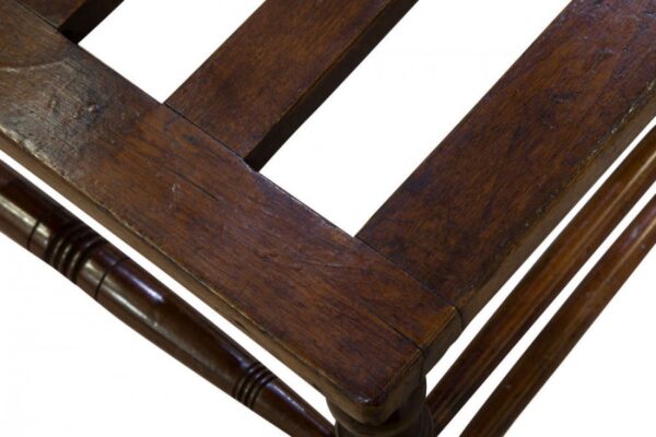 19thCentury mahogany luggage stand - Image 2