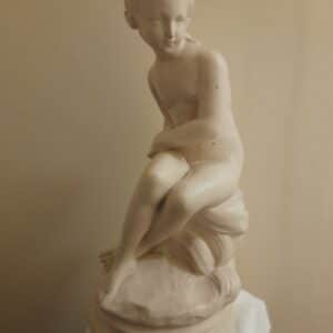 Sculpture of Seated Young Girl After Etienne Maurice Falconet Antique Sculptures