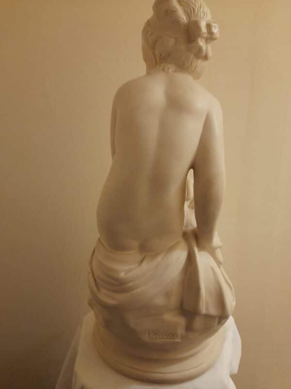 Sculpture of Seated Young Girl After Etienne Maurice Falconet - Image 3