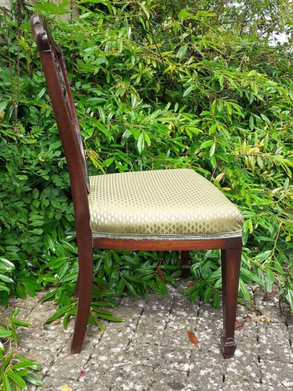 Georgian Hepplewhite side chair circa 1790 cuban mahogany Antique Chairs 8