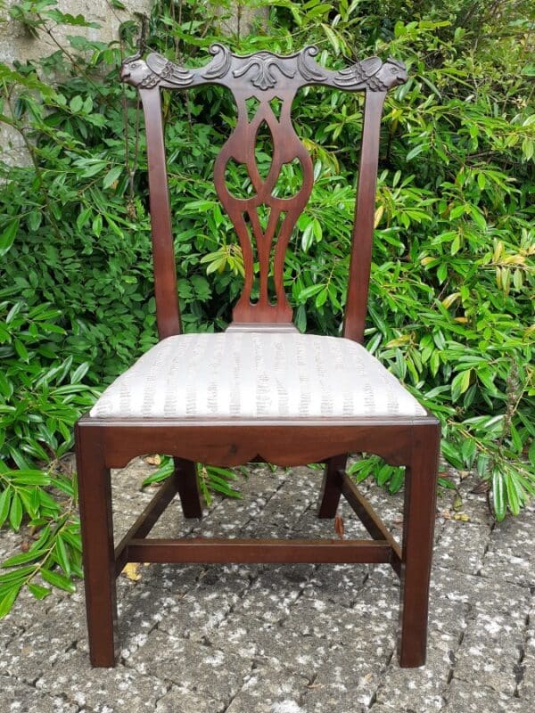 Rare Irish mahogany side chair circa 1780