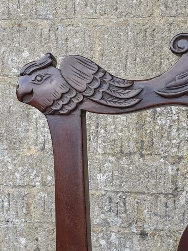 Rare Irish mahogany side chair circa 1780 - Image 3
