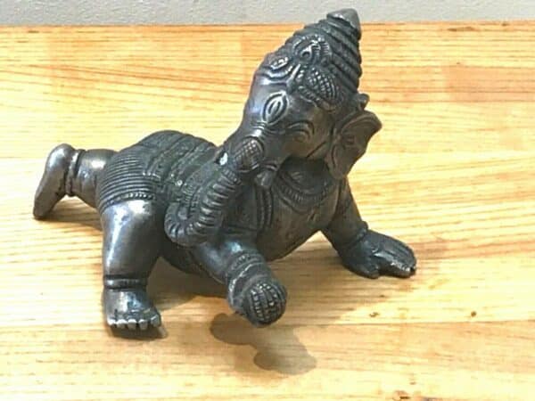 Indian Bronze Deity Georgian Antique Sculptures 3