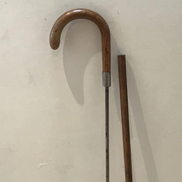 Gentleman’s walking stick sword stick with silver mount - Image 2