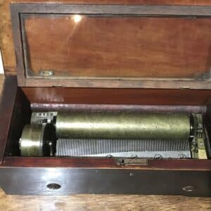 Music box by Girod playing six airs Antique Boxes