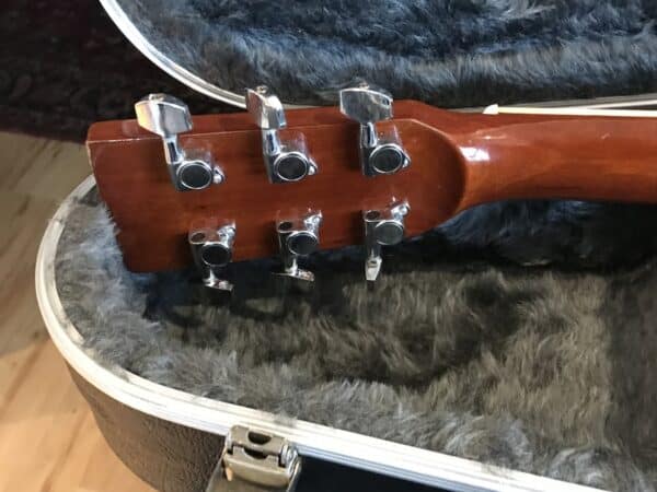 Collins semi acoustic guitar and case - Image 6